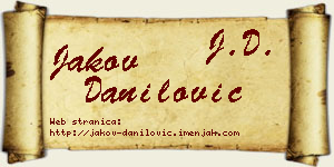 Jakov Danilović vizit kartica
